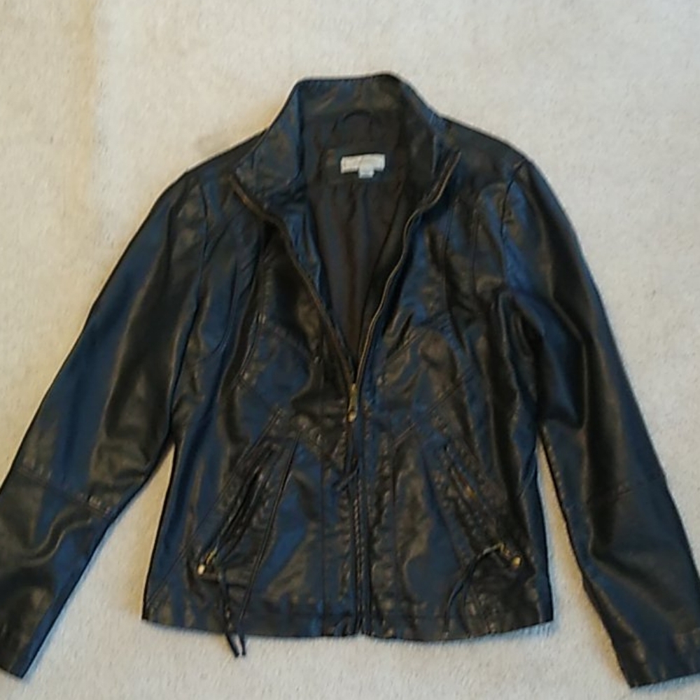 Classic Faux Leather Jacket